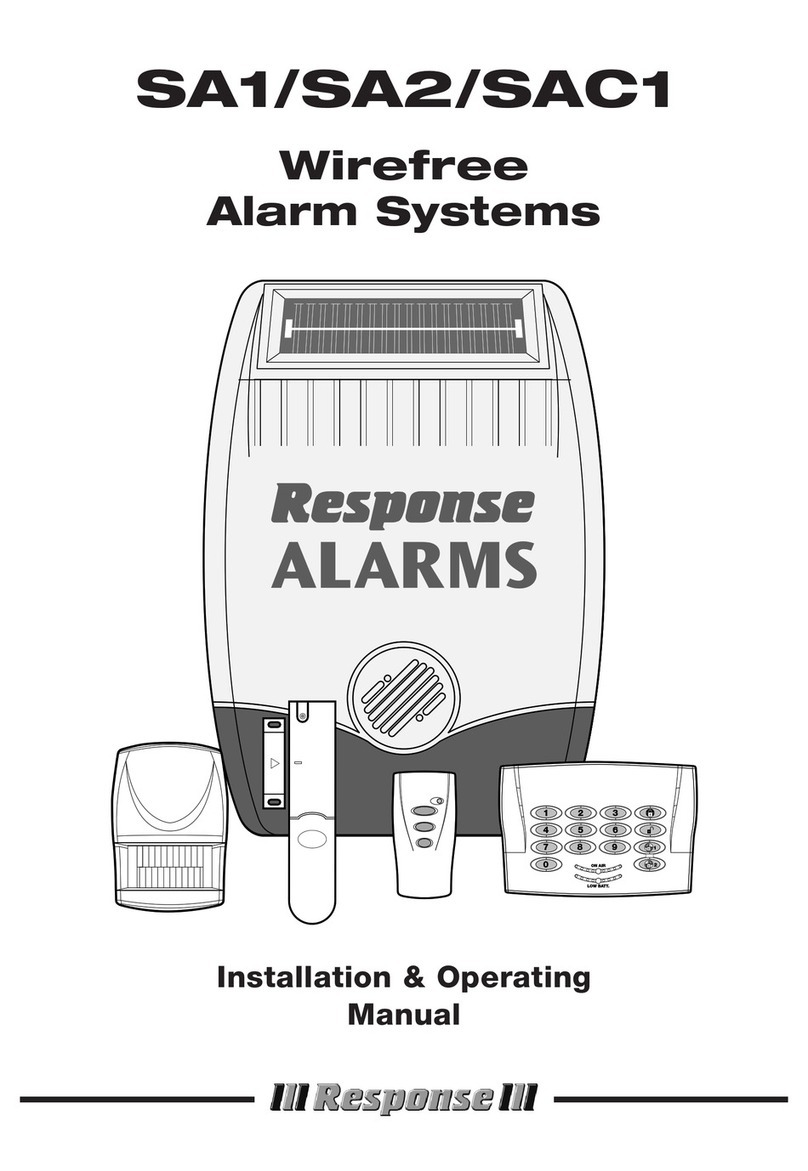 Response SA1 E Installation & operating manual