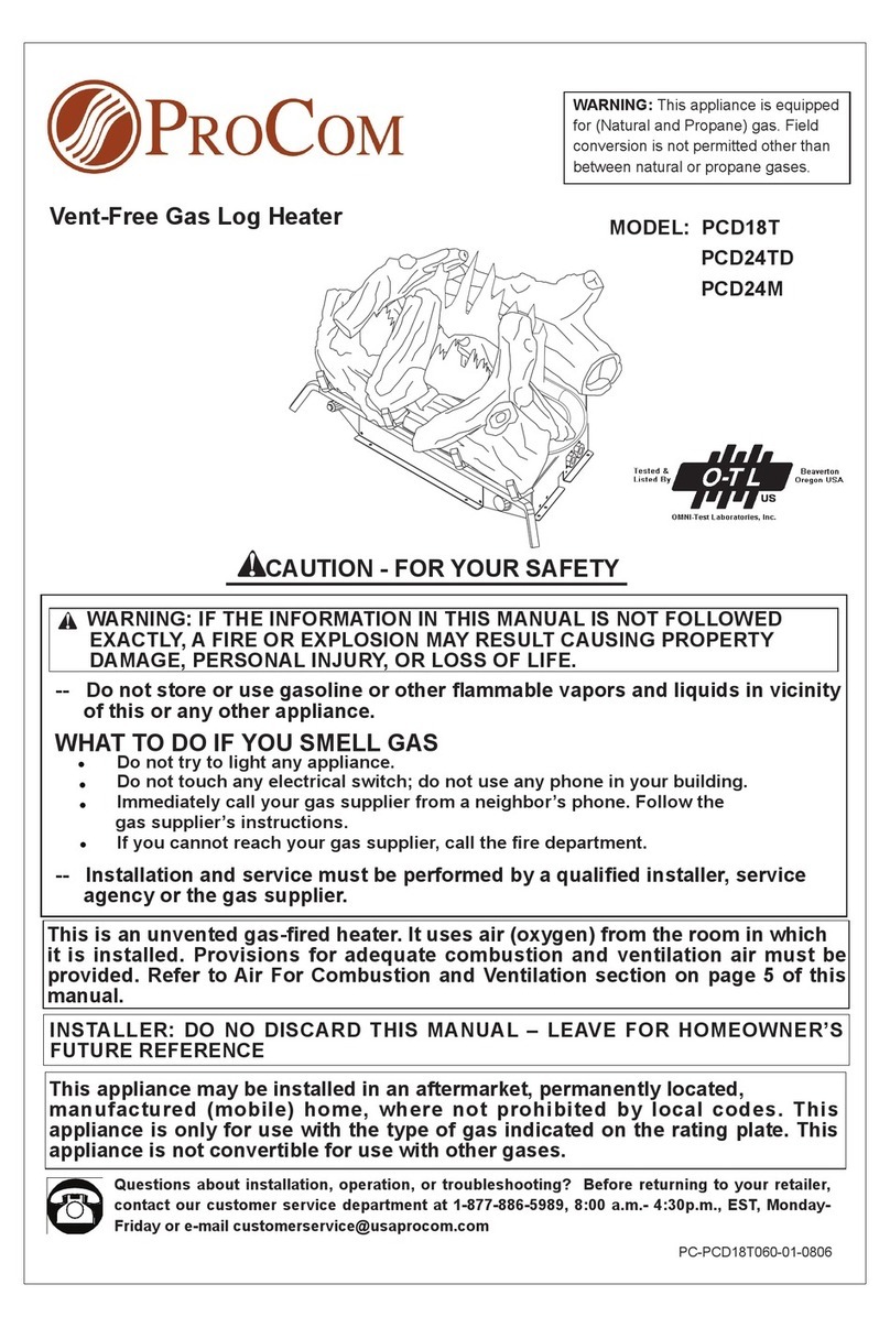Procom PCD18T User manual