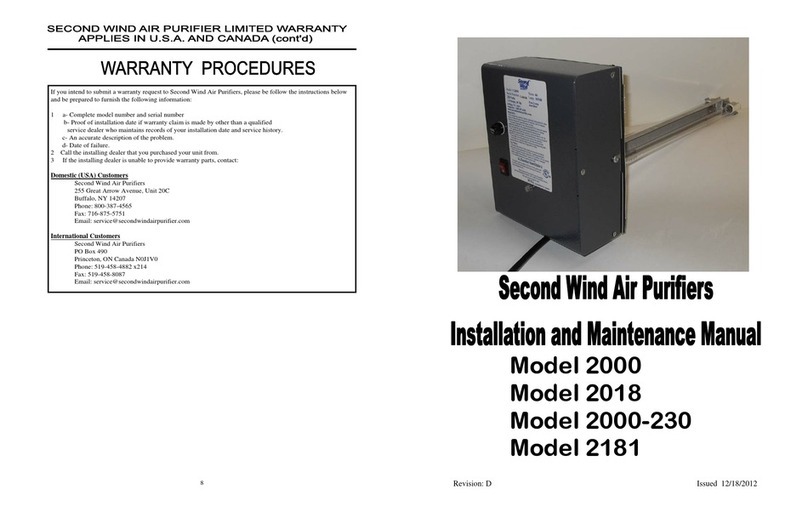 Second Wind 2000 Installation and maintenance manual Second Wind 2000 Installation and maintenance manual