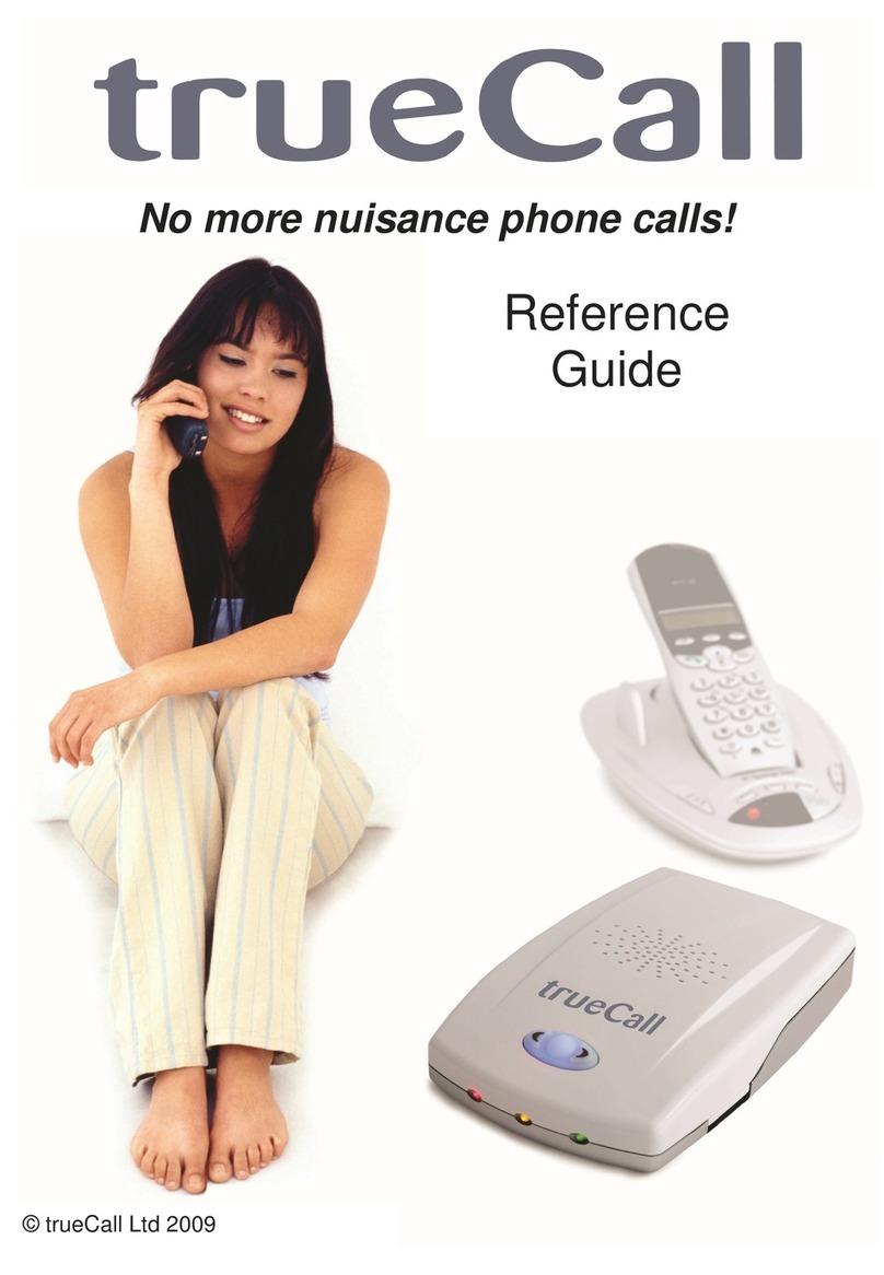 trueCall Intelligent call screening reference guide