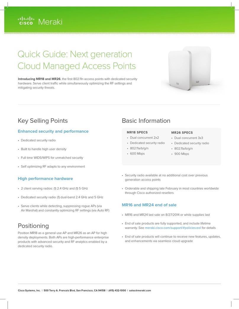 Cisco MR18 quick guide