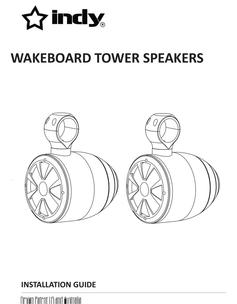 Indy WAKEBOARD TOWER SPEAKERS installation guide