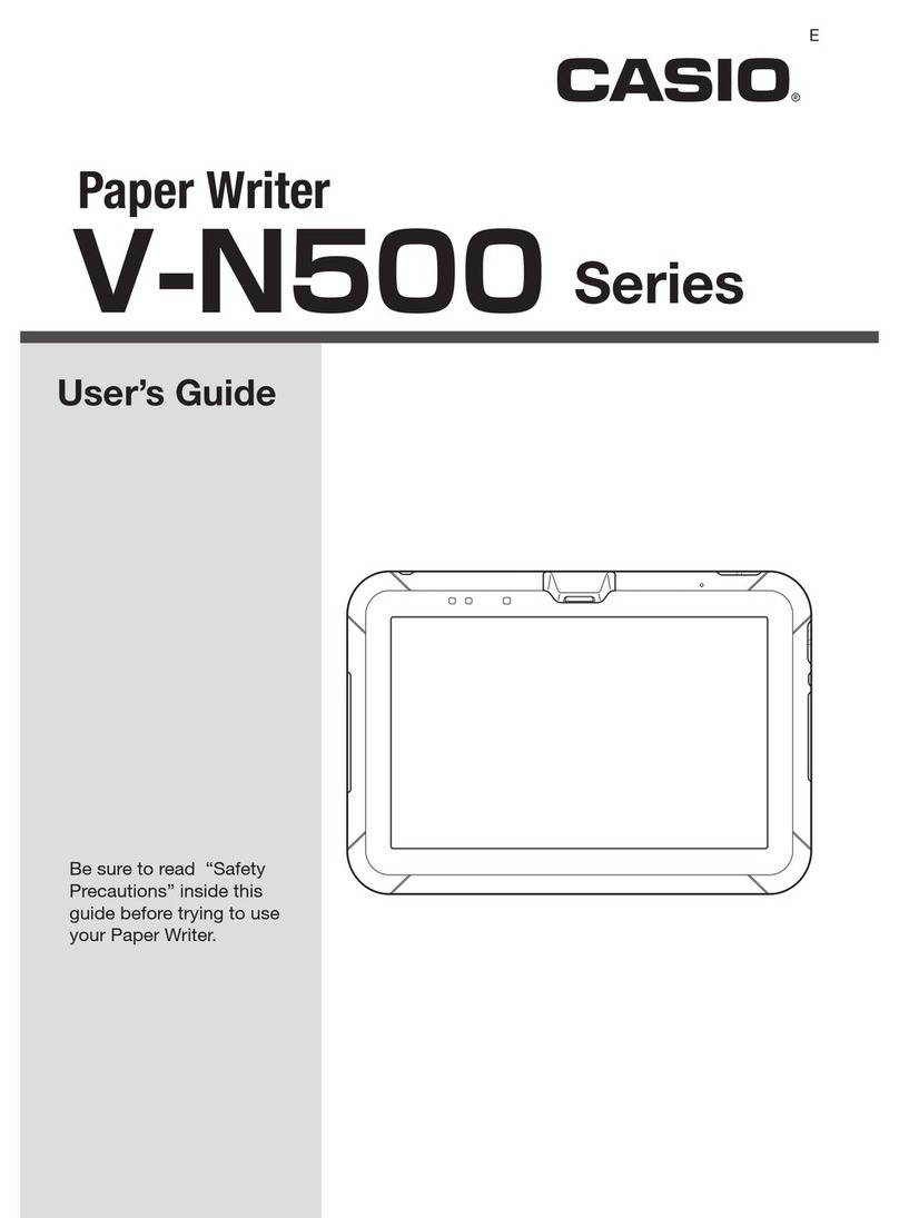 Casio V-N500 Series User manual