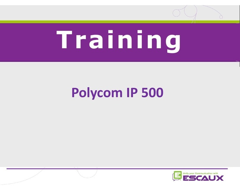 Polycom SoundPoint IP 500 Training guide