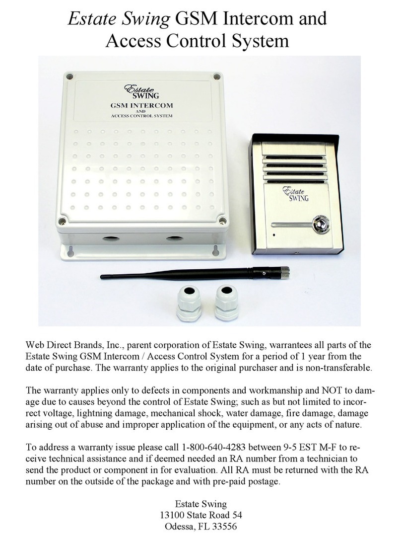Web Direct Estate Swing user manual