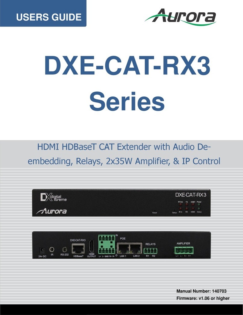 Aurora DXE-CAT-RX3-A user guide