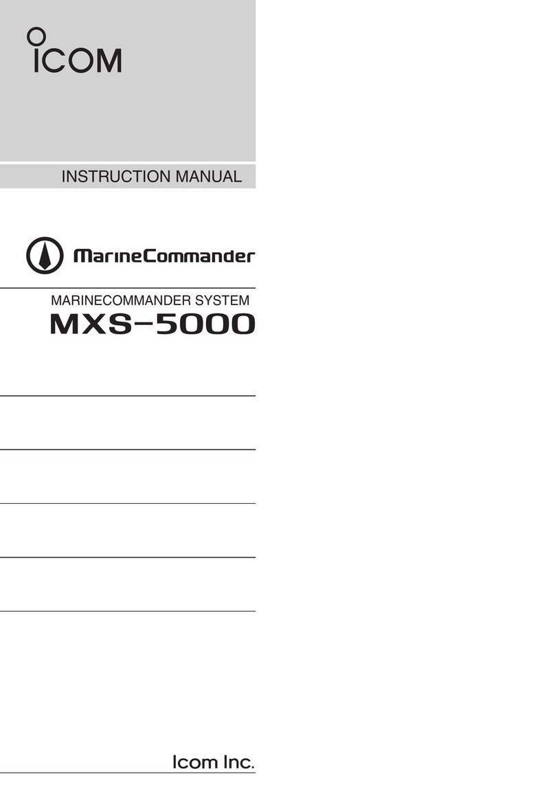 Icom MarineComander MXS-5000 instruction manual