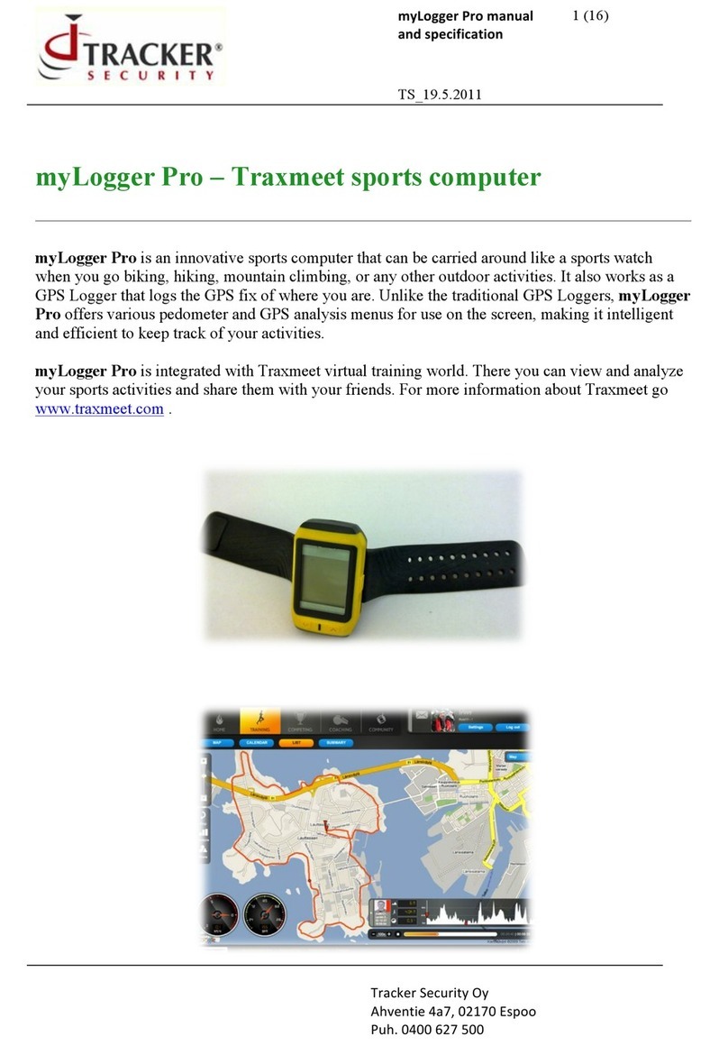 Tracker Security myLogger Pro User manual