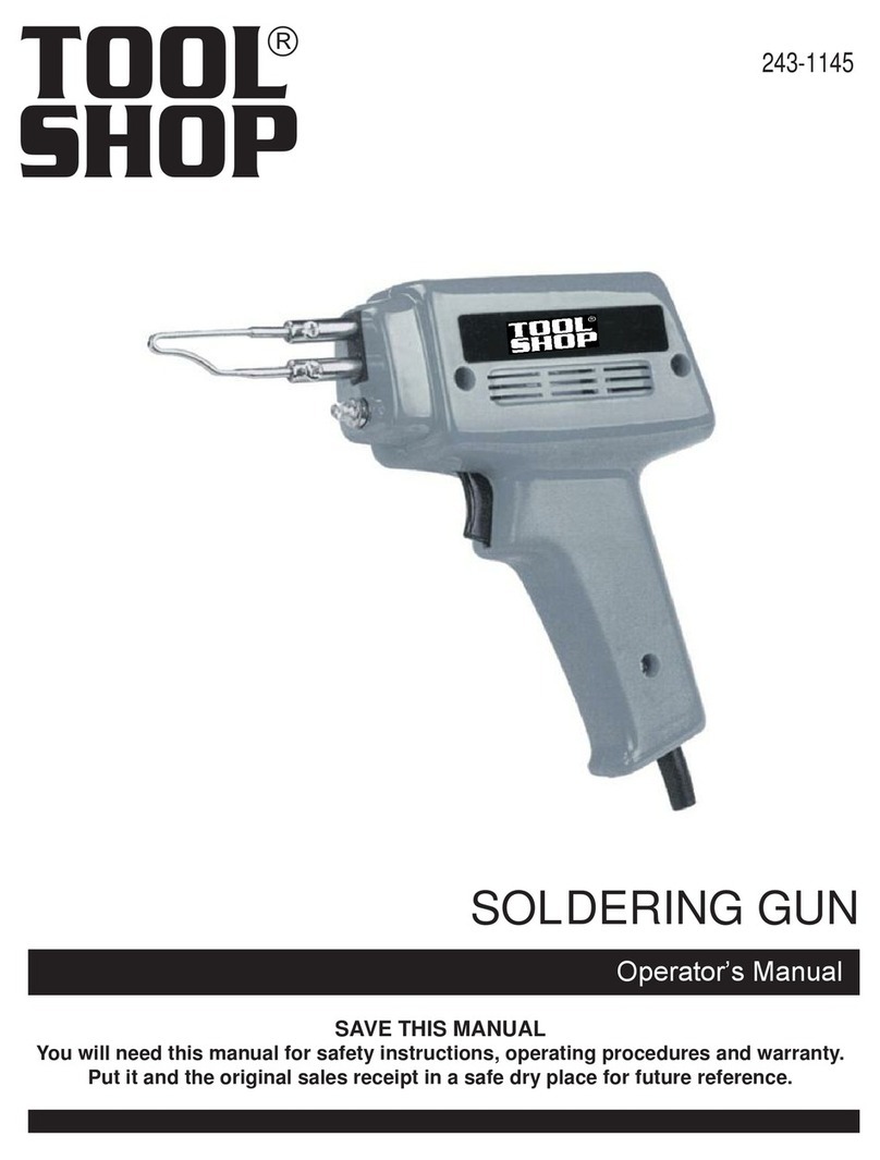 Toolshop 243-1145 Operator's manual