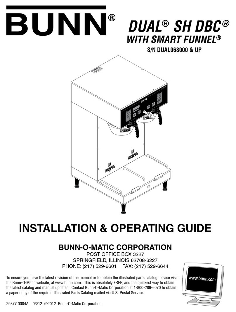 Bunn DUAL SH DBC User manual