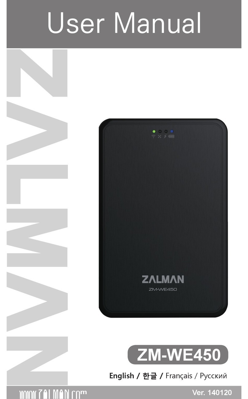 ZALMAN ZM-WE450 user manual