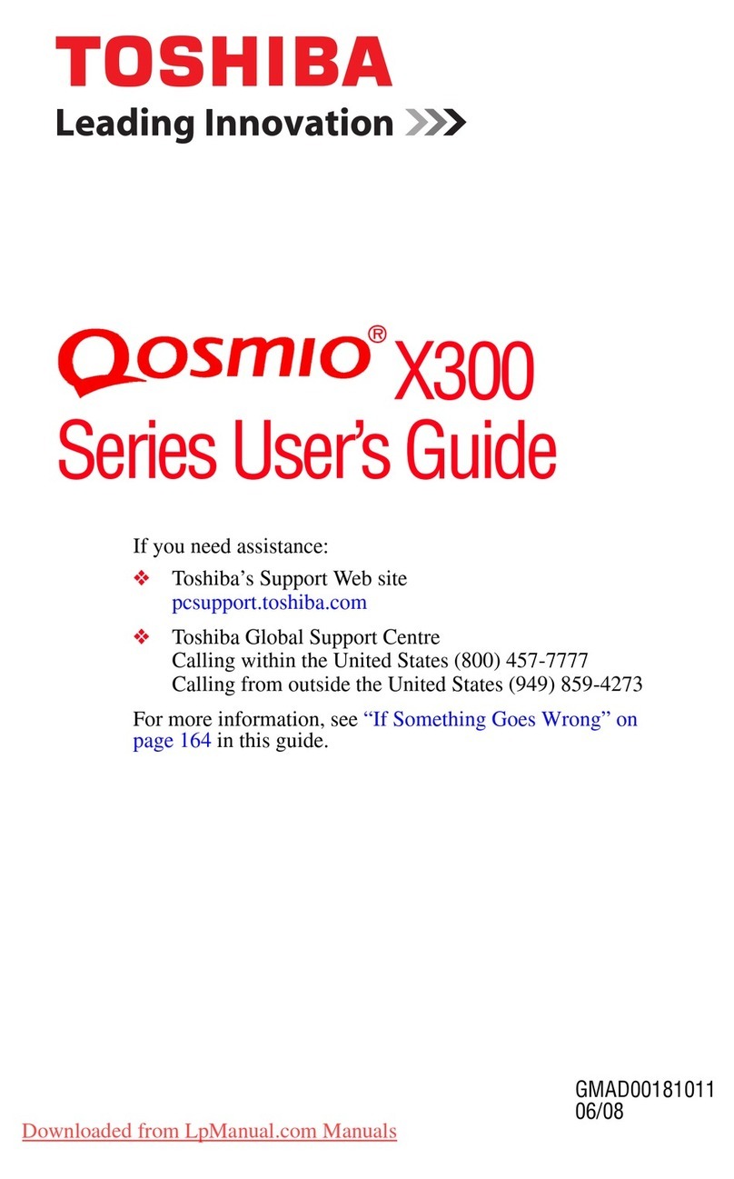 Toshiba Qosmio X300 Series User manual