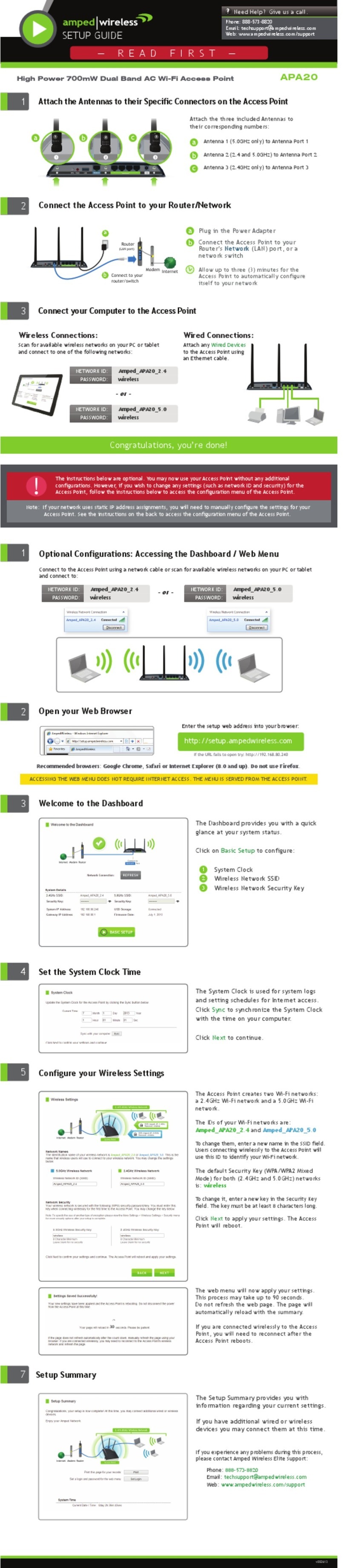 Amped Wireless APA20 Setup guide Amped Wireless APA20 Setup guide