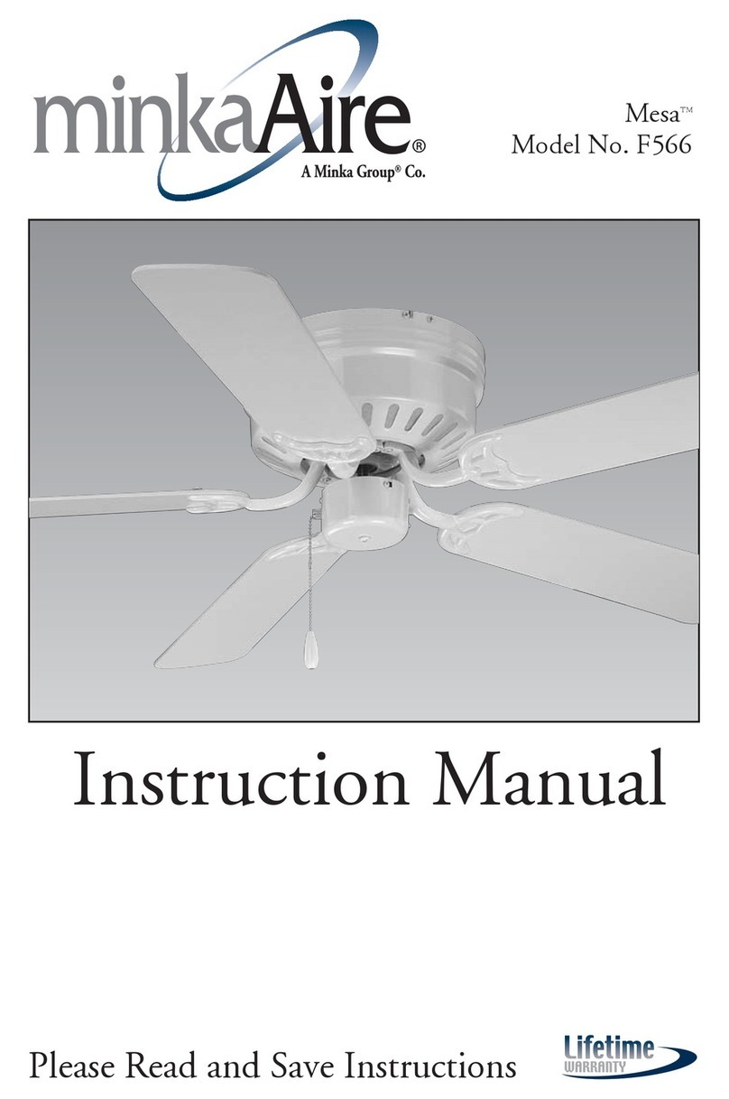 minkaAire Mesa F566 instruction manual