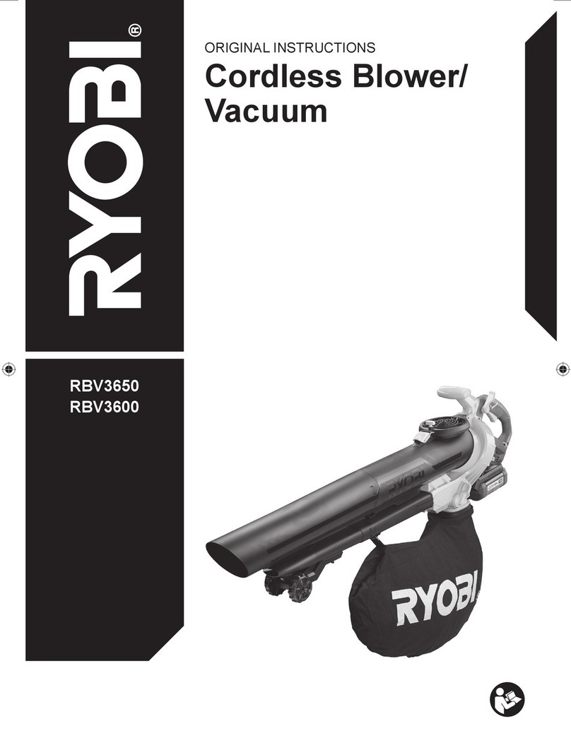 Ryobi RBV3650 User manual