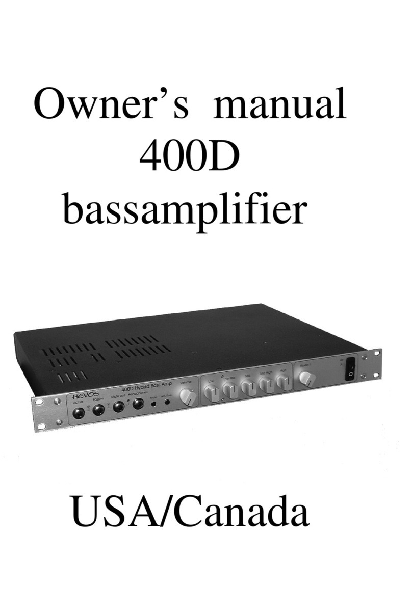 HEVOS 400D owner's manual