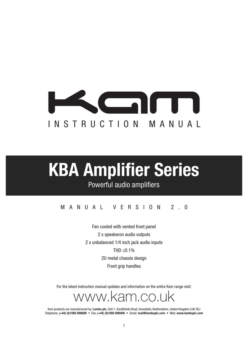 KAM KBA8 User manual