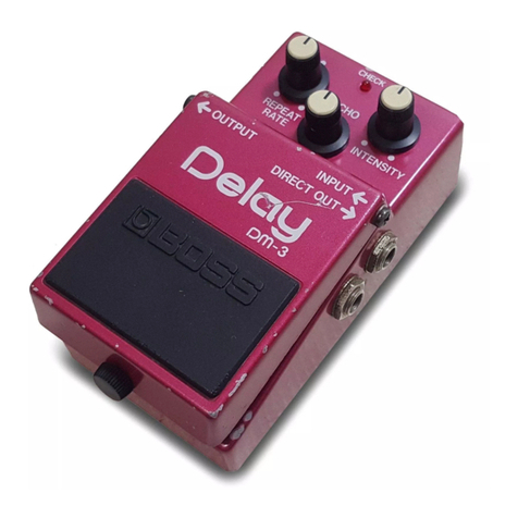 BOSSCO DM-3 Delay User manual