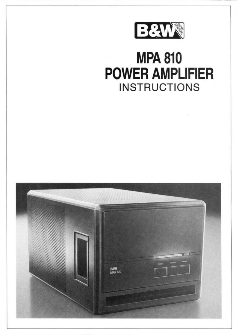 Bowers & Wilkins MPA 810 instructions
