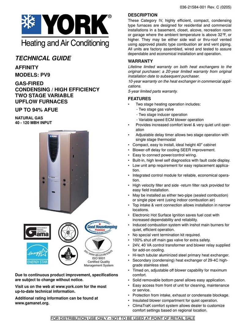 York AFFINITY PV9A12N040UP11 Technical guide