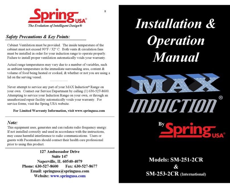 Spring USA MAX Induction SM-251-2CR User manual