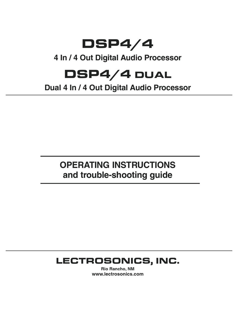 Lectrosonics DSP4/4 Operating instructions and troubleshooting guide