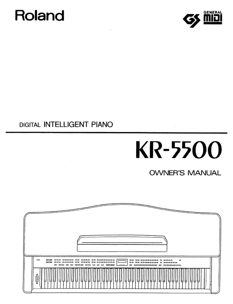 Roland KR-5500 User manual