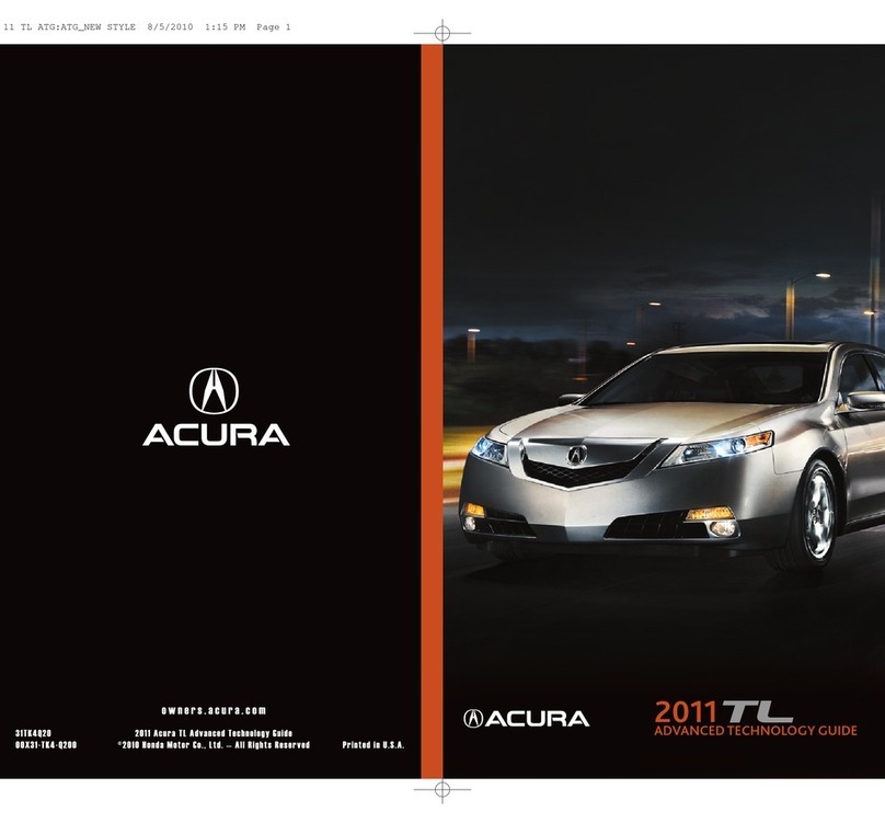 Acura 2011 TL User manual