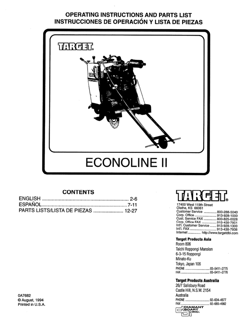 Target econoline II Operating instructions and parts list