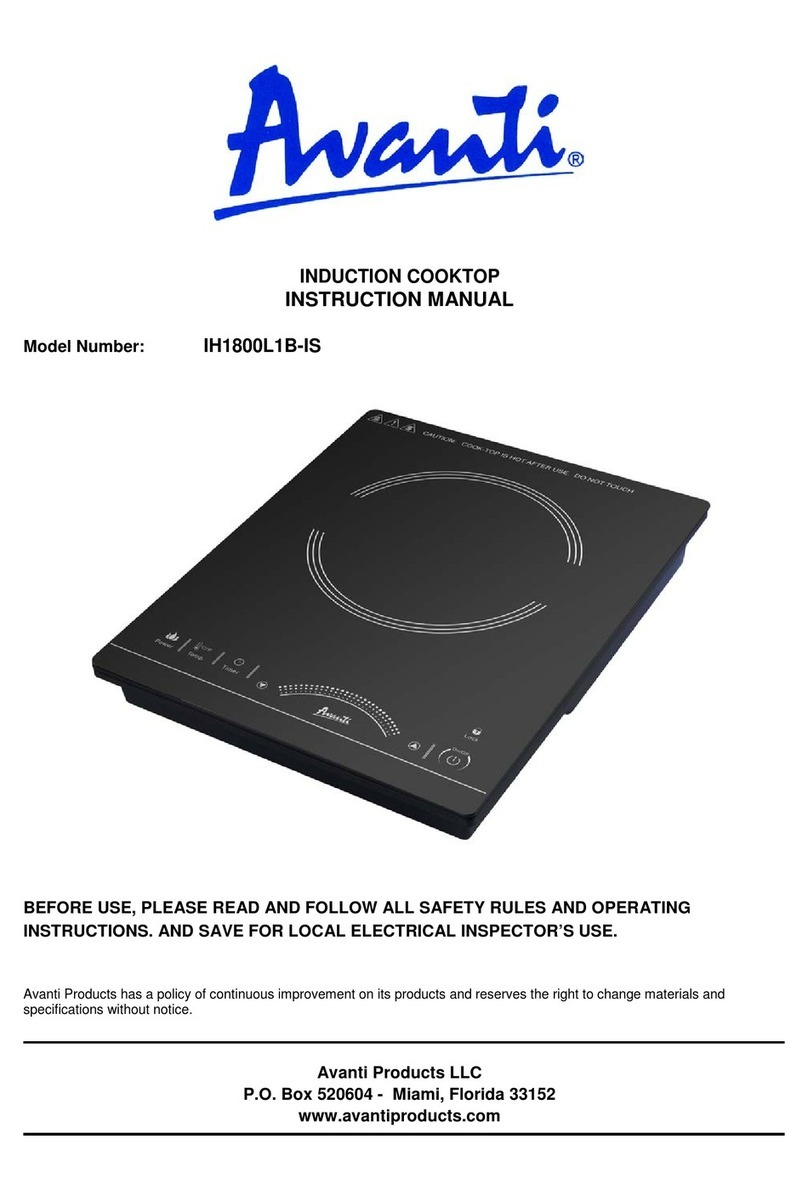 Avanti IH1800L1B-IS User manual