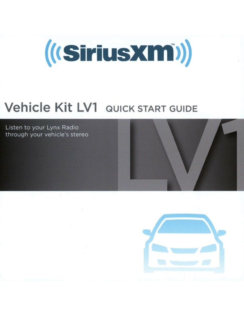Sirius XM RAdio Lynx LV1 quick start guide