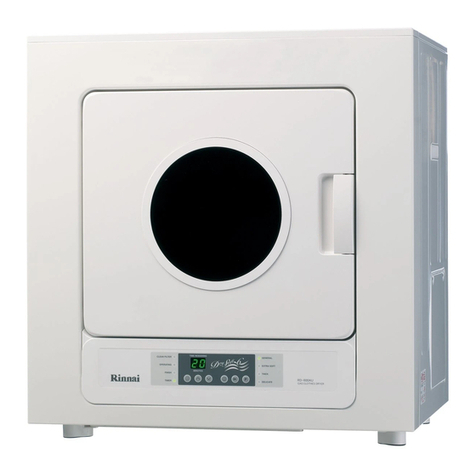 Rinnai RDT-600 operating instructions