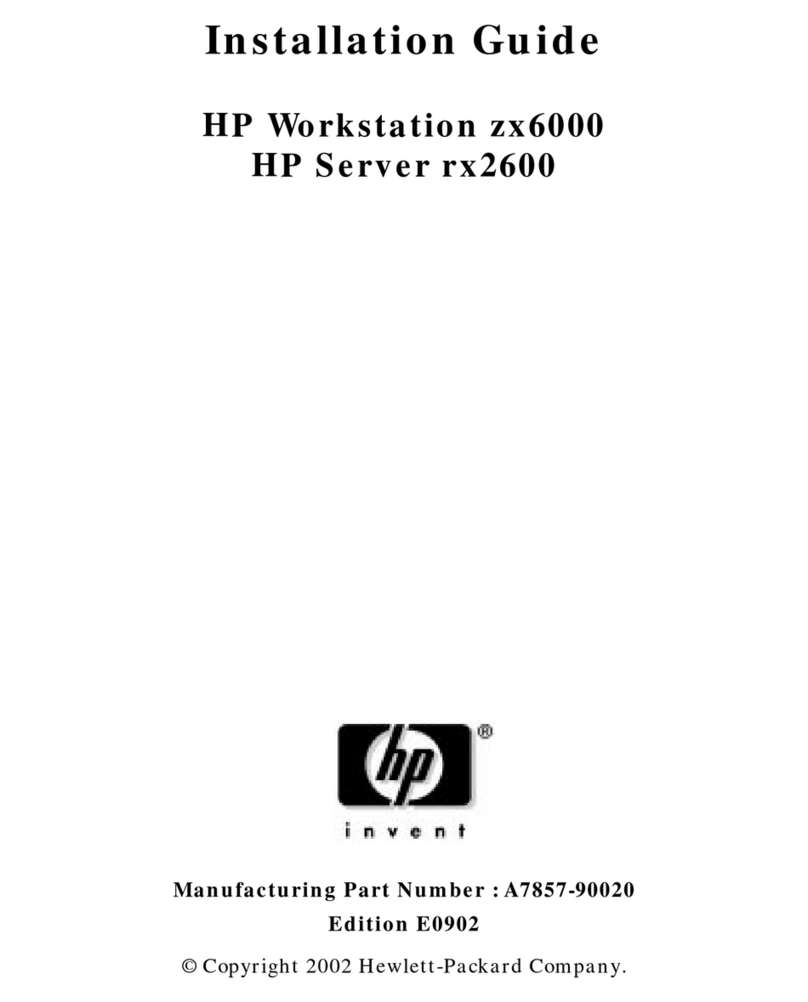 HP Integrity rx2600 installation guide