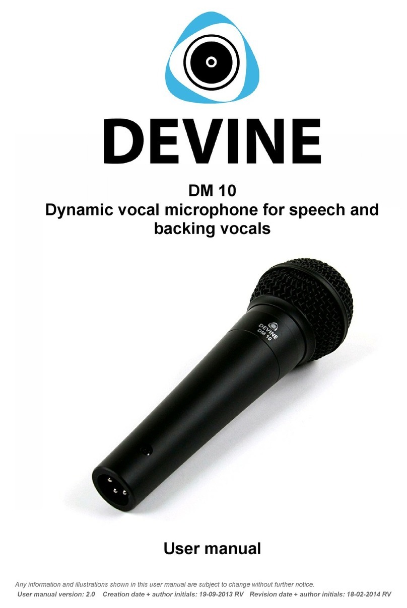 Devine DM 10 User manual