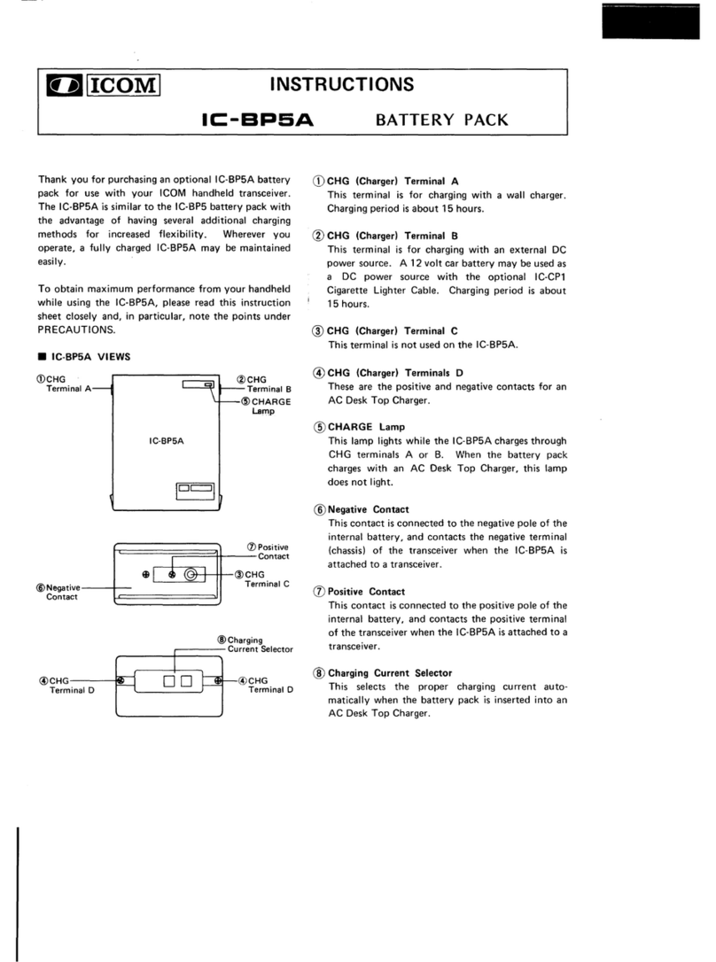 Icom IC-BP5A instructions