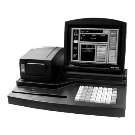 Amano AGP-5200 Series Operation manual