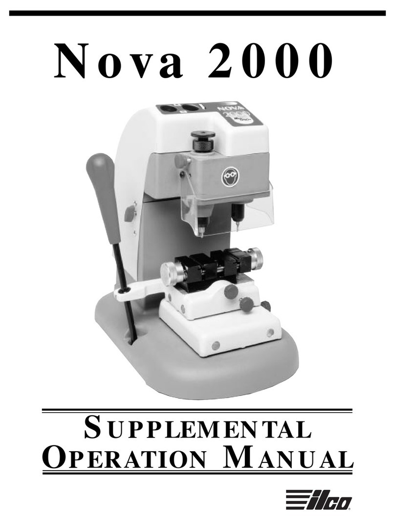 ILCO Unican Nova 2000 Supplemental operation manual