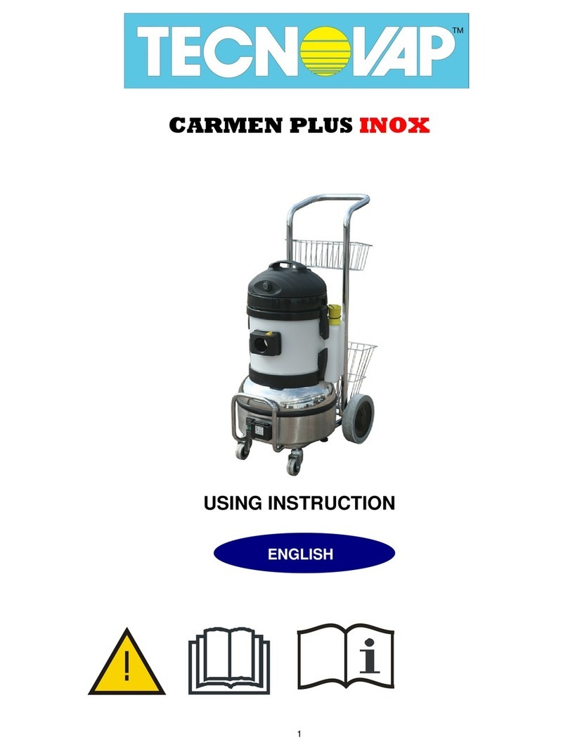 TechnoVap CARMEN PLUS INOX JET VAC ULTIMA GUM GO Using instruction