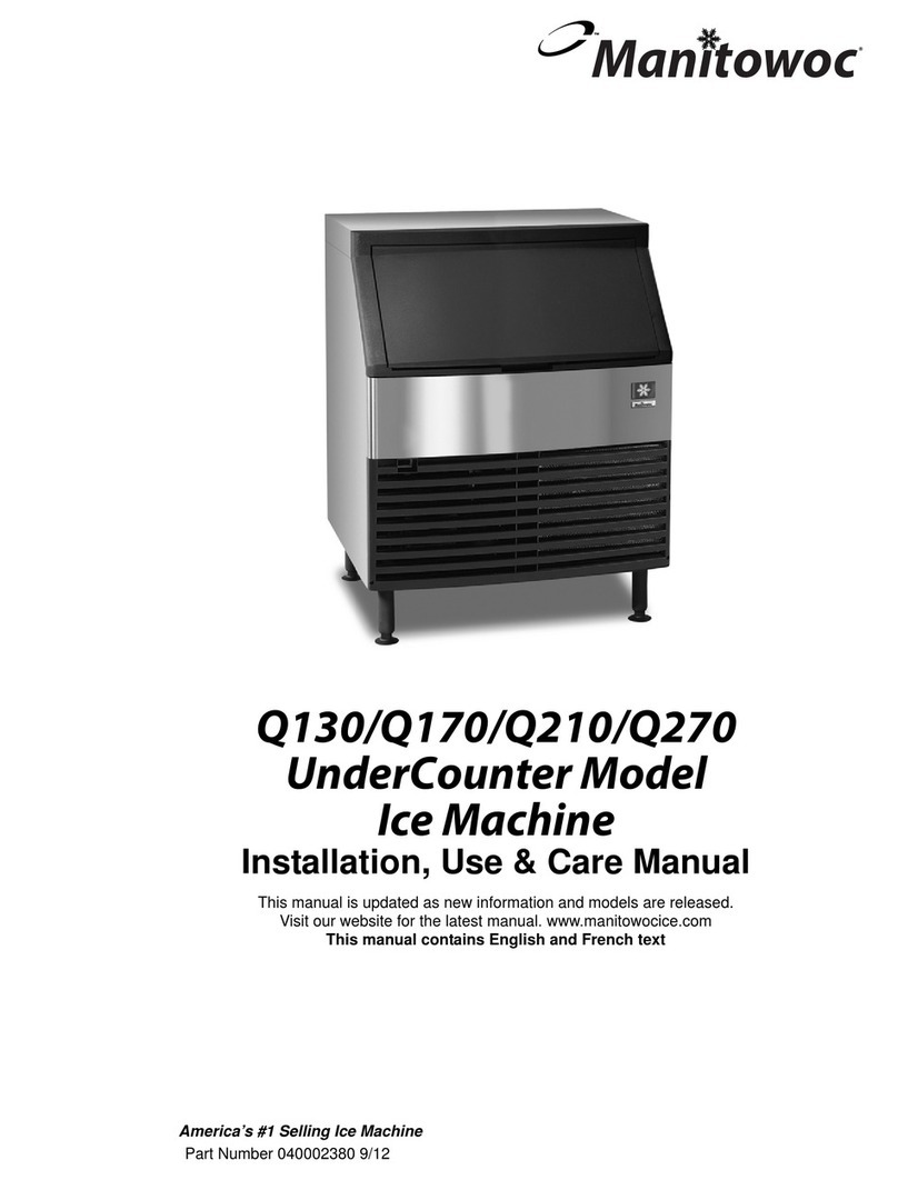 Manitowoc Q130 series Installation, use & care manual