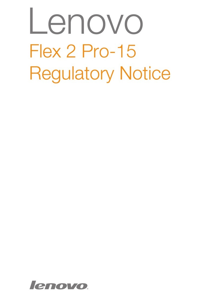 Lenovo Flex 2 Pro-15 Operation and maintenance manual