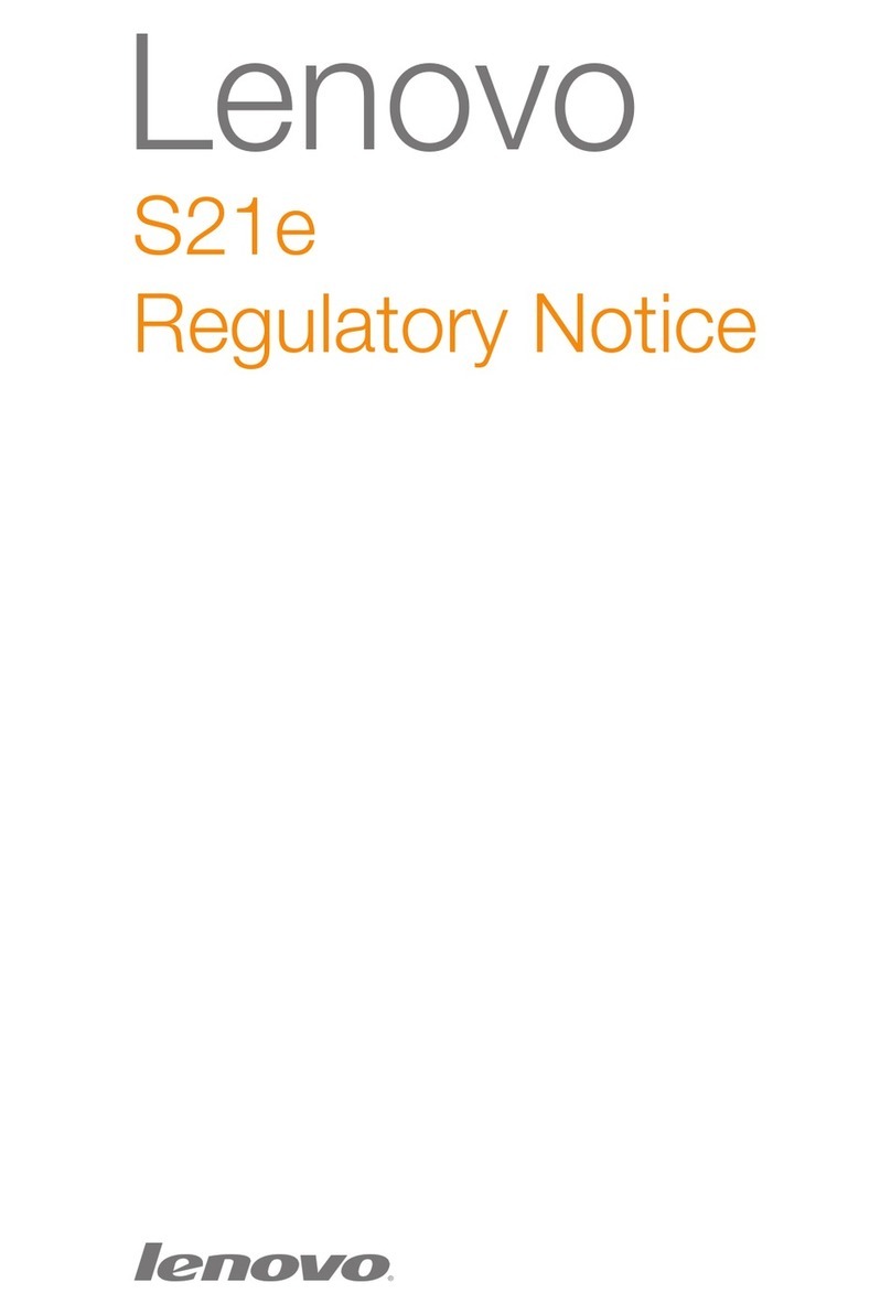 Lenovo S21e Regulatory notice
