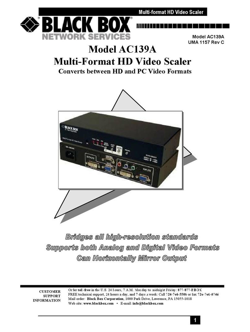 Black Box AC139A User manual