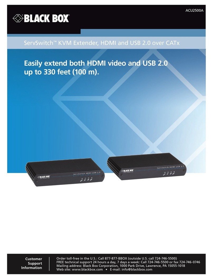 Black Box ServSwitch ACU2500A User manual