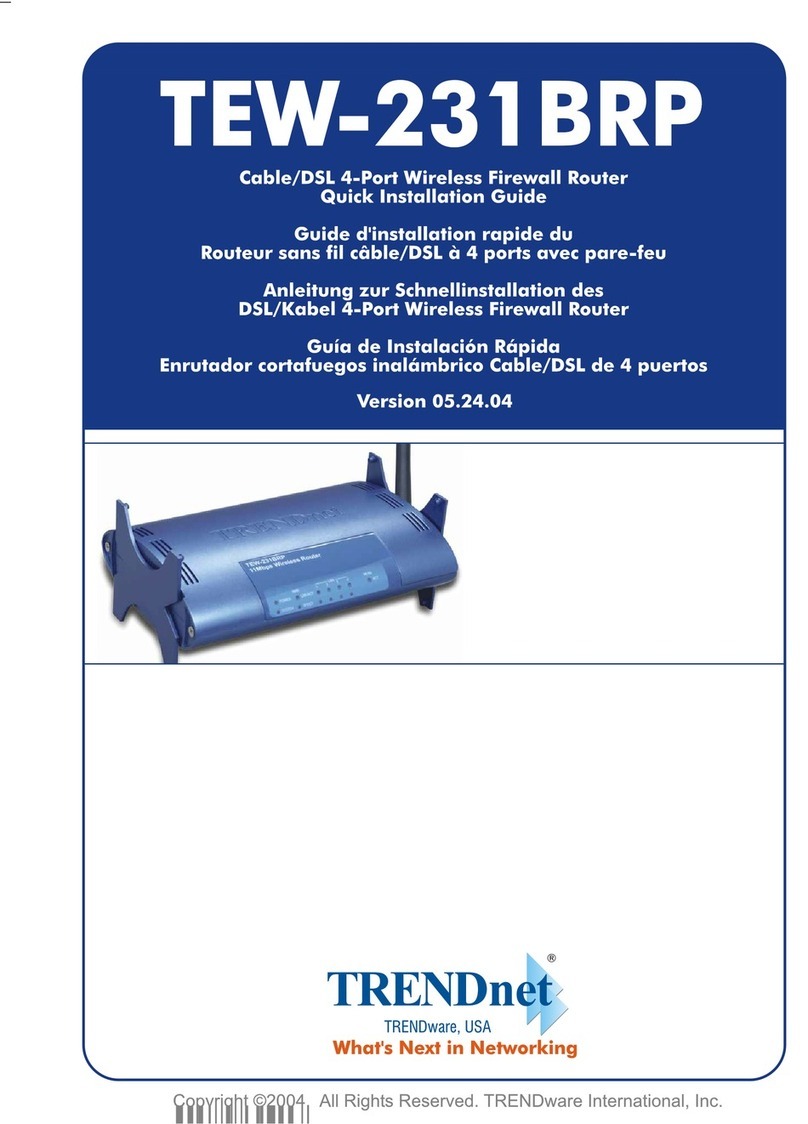 TRENDnet TEW-231BRP User manual
