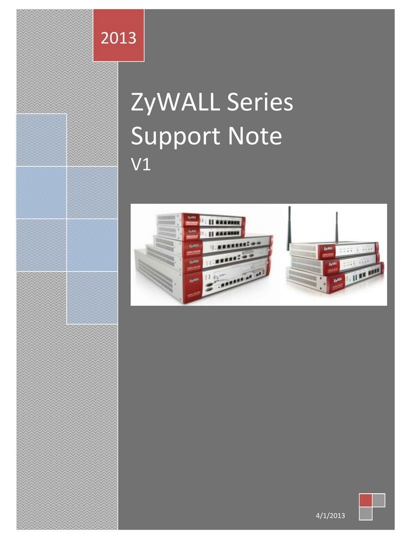 ZyXEL Communications ZyWall Support note