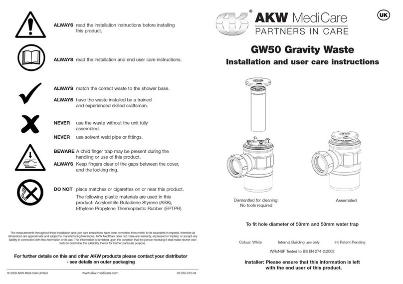 Levelbest TFWA Installation and user care instructions