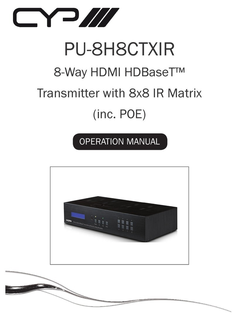 CYP PU-8H8CTXIR User manual