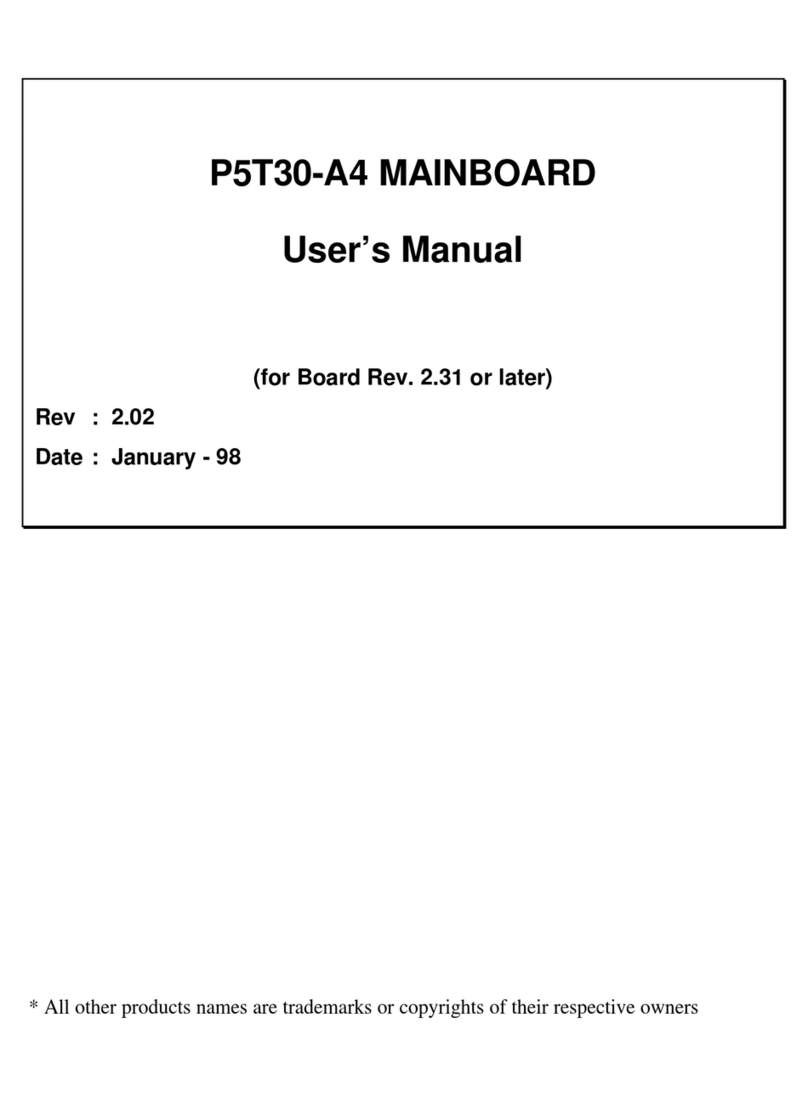 Tekram Technology P5T30-A4 user manual