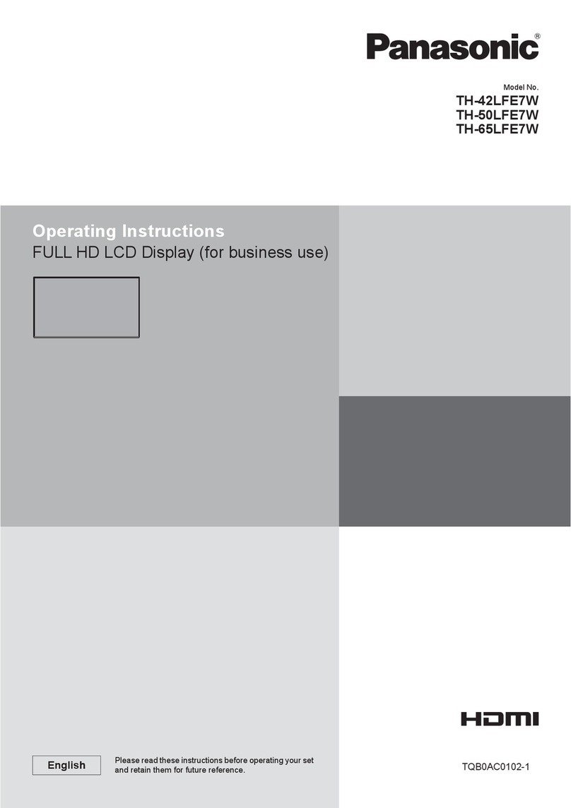 Panasonic TH-42LFE7W User manual