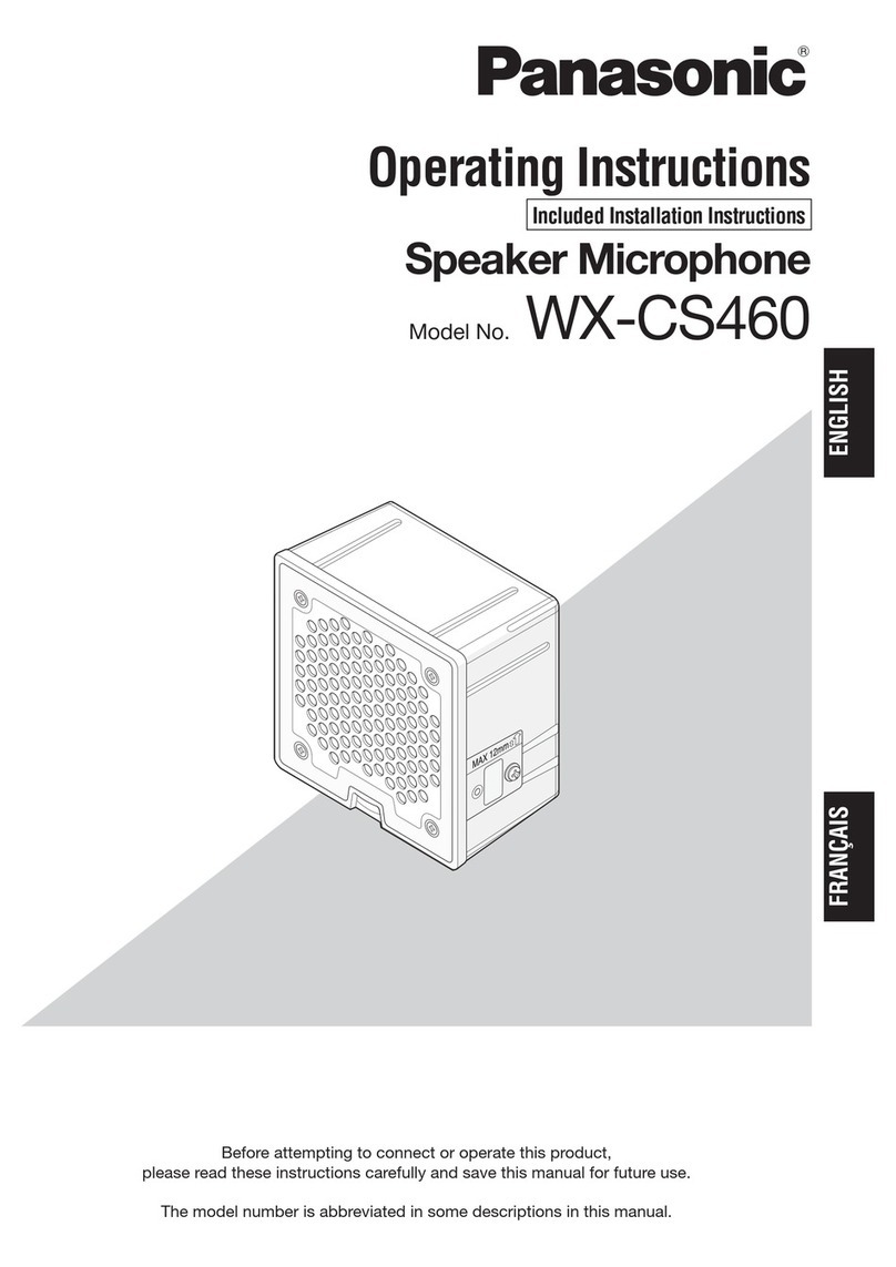Panasonic WX-CS460 User manual